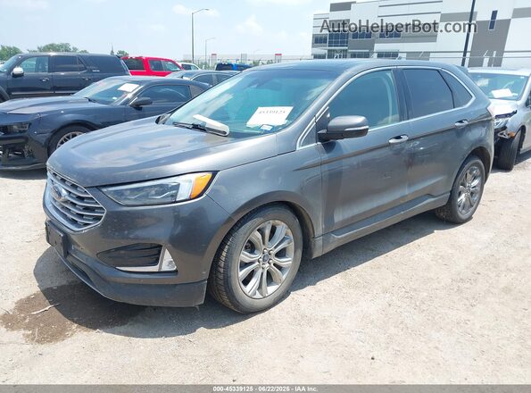 2FMPK4K90KBC47611 2019 FORD EDGE Серый Передняя левая четверть