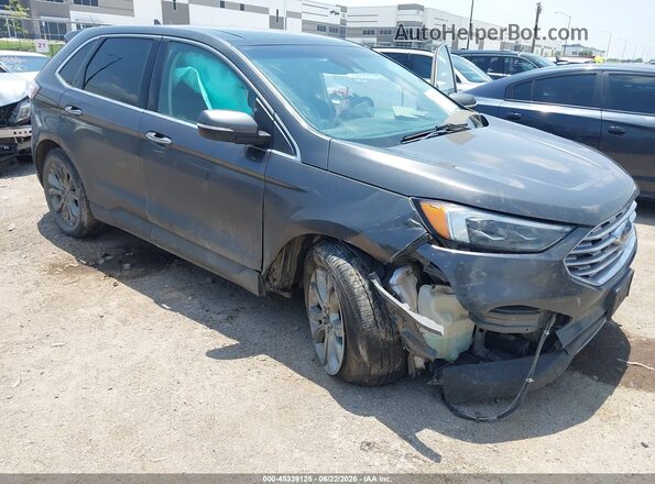 2FMPK4K90KBC47611 2019 FORD EDGE Серый Вид спереди
