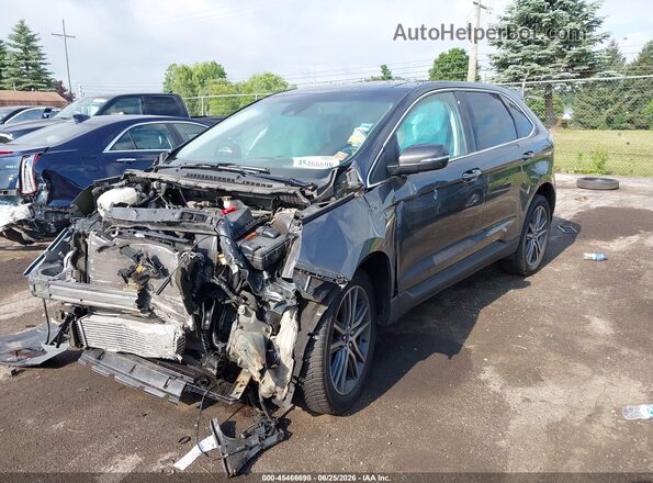 2FMPK4K90LBA68888 2020 FORD EDGE Gray Առջևի ձախ երեք քառորդ տեսարան