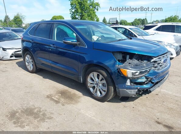 2FMPK4K90LBA99185 2020 FORD EDGE Blue უკანა სალონის ხედი