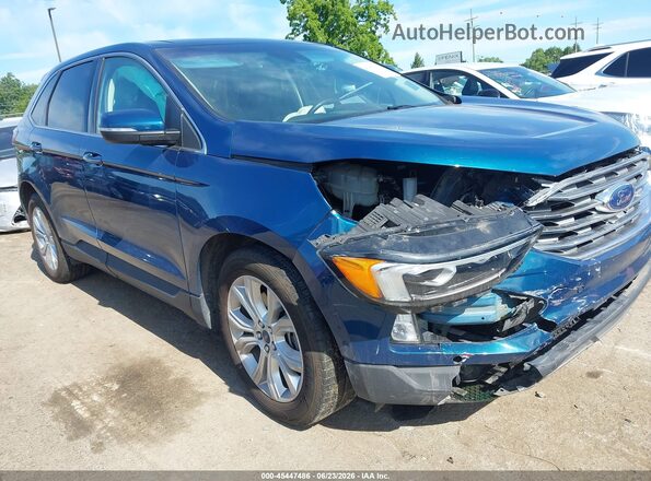 2FMPK4K90LBA99185 2020 FORD EDGE Blue წინა ხედი