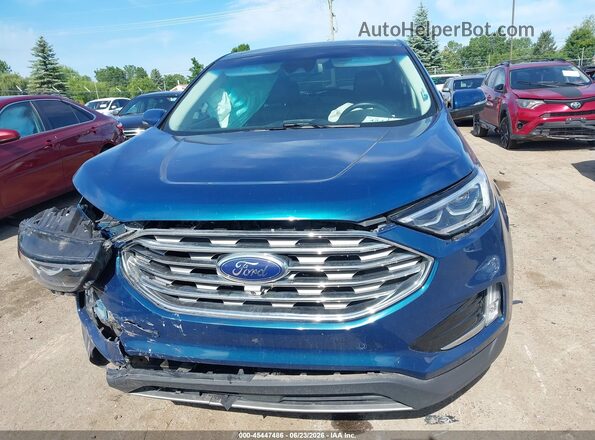 2FMPK4K90LBA99185 2020 FORD EDGE Blue ხელსაწყოთა პანელის ხედი