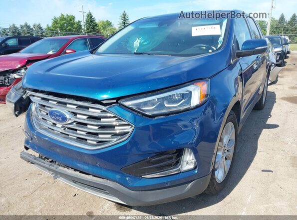 2FMPK4K90LBA99185 2020 FORD EDGE Blue 