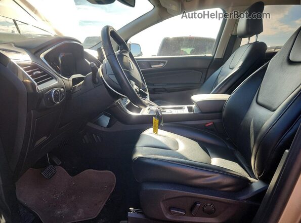 2FMPK4K90MBA20938 2021 FORD EDGE Tan Widok wnętrza z przodu