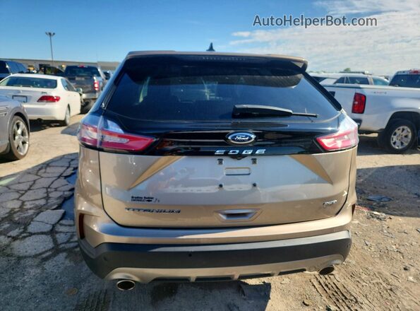 2FMPK4K90MBA20938 2021 FORD EDGE Tan Widok z tyłu