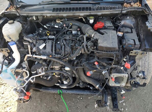 2FMPK4K90NBA45470 2022 FORD EDGE Gray Vista del compartimento del motor
