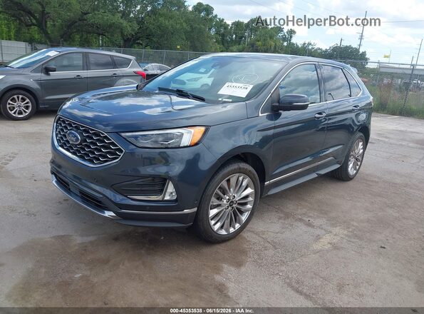 2FMPK4K90PBA00242 2023 FORD EDGE Gray წინა მარცხენა ხედი სამი მეოთხედიდან