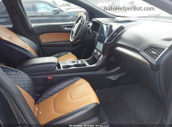 2FMPK4K90PBA00242 2023 FORD EDGE Gray წინა სალონის ხედი
