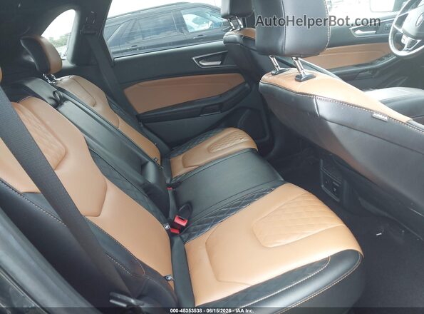 2FMPK4K90PBA00242 2023 FORD EDGE Gray VIN კოდის სტიკერის ხედი