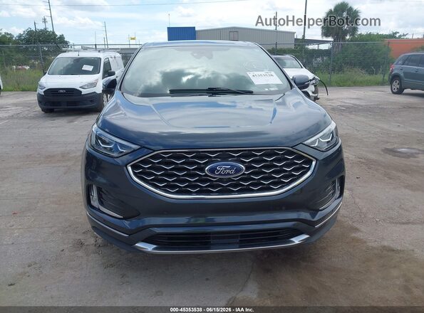 2FMPK4K90PBA00242 2023 FORD EDGE Gray ხელსაწყოთა პანელის ხედი
