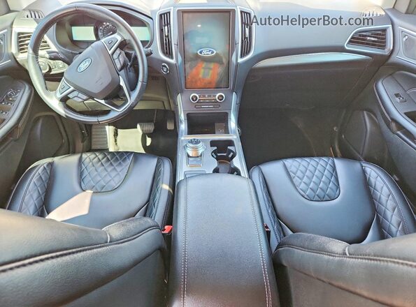 2FMPK4K90PBA30437 2023 FORD EDGE Gray Vista del salpicadero