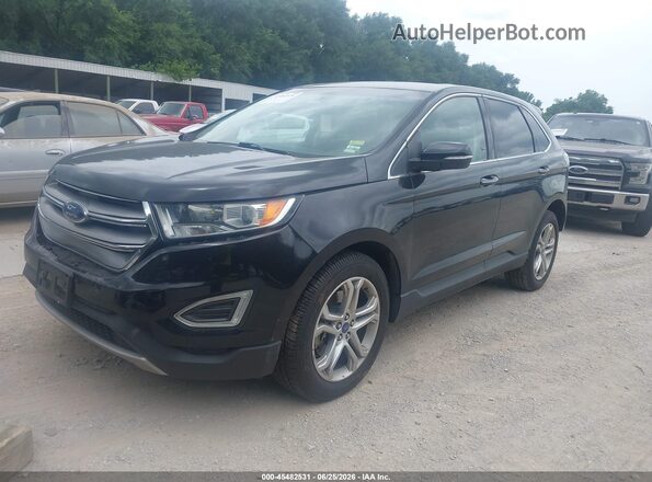 2FMPK4K91HBB89887 2017 FORD EDGE Black Vista tres cuartos delantera izquierda