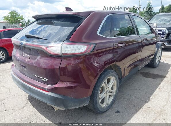 2FMPK4K91HBC11824 2017 FORD EDGE Burgundy Rear right