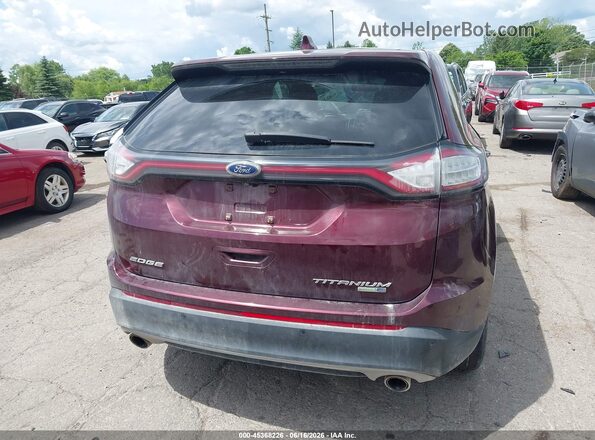 2FMPK4K91HBC11824 2017 FORD EDGE Burgundy 
