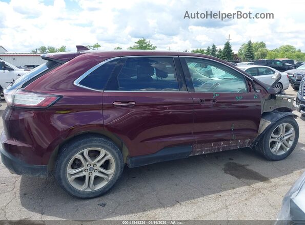 2FMPK4K91HBC11824 2017 FORD EDGE Burgundy 360 interior view