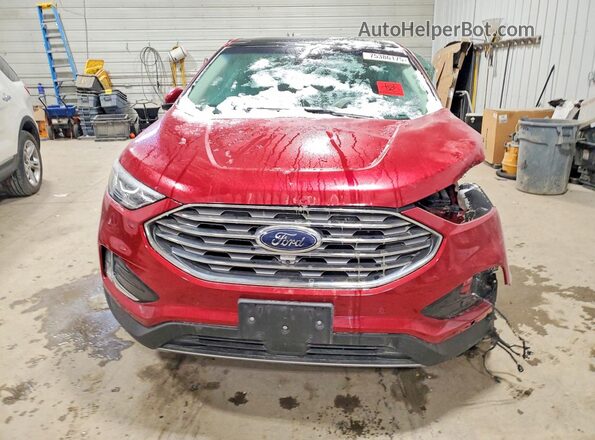 2FMPK4K91LBB35997 2020 FORD EDGE Maroon წინა ხედი