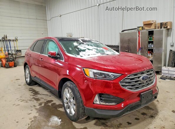 2FMPK4K91LBB35997 2020 FORD EDGE Maroon წინა მარჯვენა
