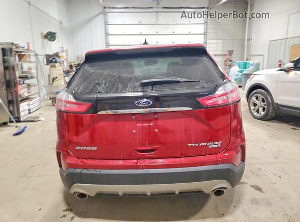 2FMPK4K91LBB35997 2020 FORD EDGE Maroon უკანა ხედი