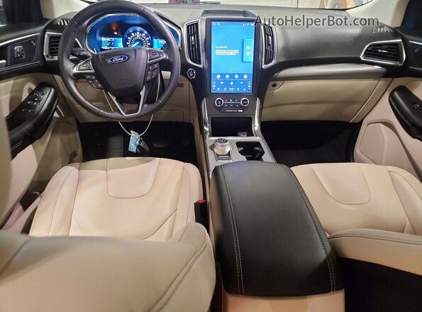 2FMPK4K91MBA46917 2021 FORD EDGE White Widok deski rozdzielczej