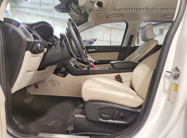 2FMPK4K91MBA46917 2021 FORD EDGE White Widok wnętrza z przodu