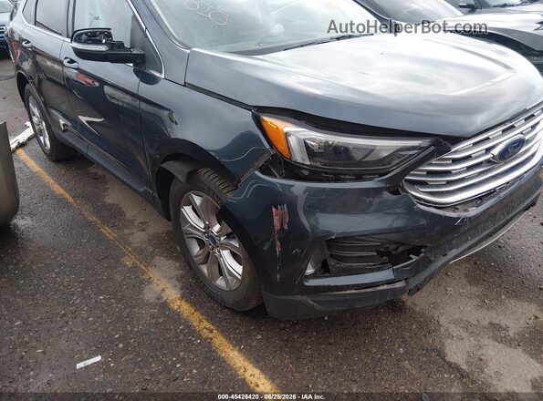 2FMPK4K91NBA66926 2022 FORD EDGE Green Widok z przodu