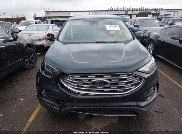 2FMPK4K91NBA66926 2022 FORD EDGE Green Widok zestawu wskaźników
