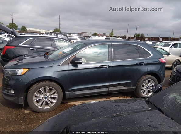 2FMPK4K91NBA66926 2022 FORD EDGE Green Widok wnętrza 360 stopni