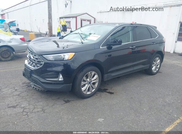 2FMPK4K91NBA94161 2022 FORD EDGE Black Przód lewy