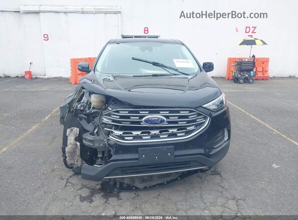 2FMPK4K91NBA94161 2022 FORD EDGE Black Widok zestawu wskaźników