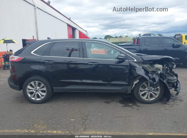 2FMPK4K91NBA94161 2022 FORD EDGE Black Widok wnętrza z tyłu