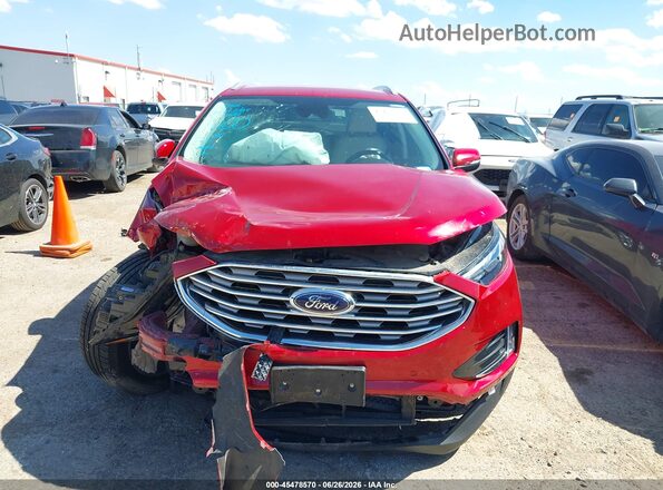 2FMPK4K91PBA54200 2023 FORD EDGE Maroon ხელსაწყოთა პანელის ხედი