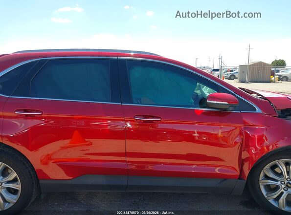2FMPK4K91PBA54200 2023 FORD EDGE Maroon უკანა სალონის ხედი