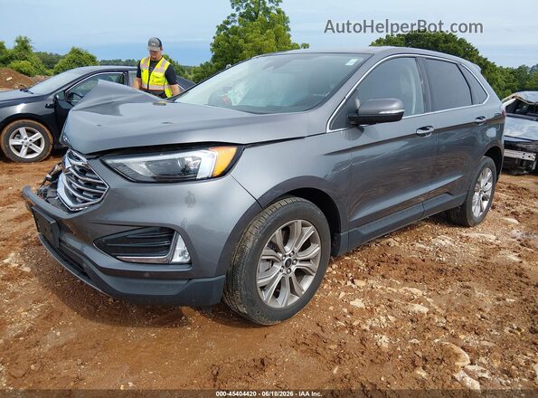 2FMPK4K91RBA70125 2024 FORD EDGE Gray Առջևի ձախ երեք քառորդ տեսարան