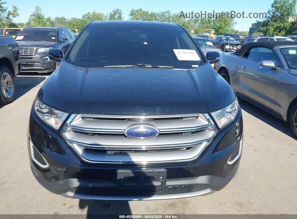 2FMPK4K92GBB66214 2016 FORD EDGE Black Instrument cluster view