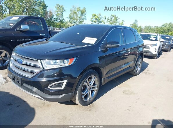 2FMPK4K92GBB66214 2016 FORD EDGE Black Front left