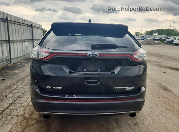 2FMPK4K92HBB20139 2017 FORD EDGE Черный Вид сзади