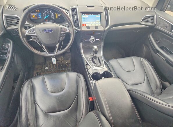 2FMPK4K92HBB20139 2017 FORD EDGE Черный Вид панели приборов