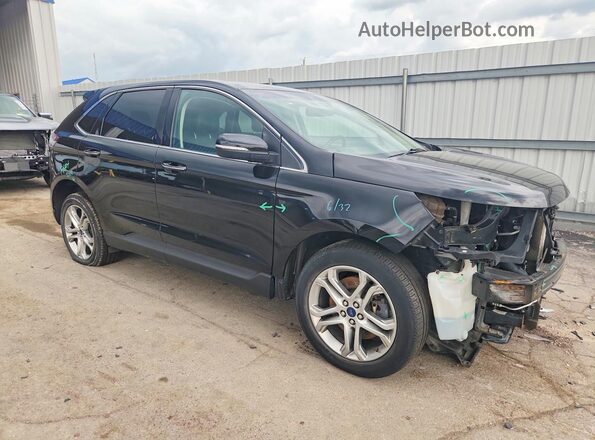 2FMPK4K92HBB20139 2017 FORD EDGE Черный Передняя правая четверть
