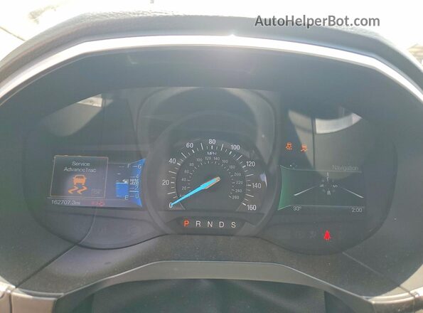 2FMPK4K92HBB58146 2017 FORD EDGE Silver ხელსაწყოთა პანელის ხედი