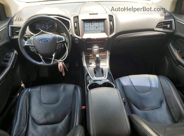 2FMPK4K92HBB58146 2017 FORD EDGE Silver წინა პანელის ხედი