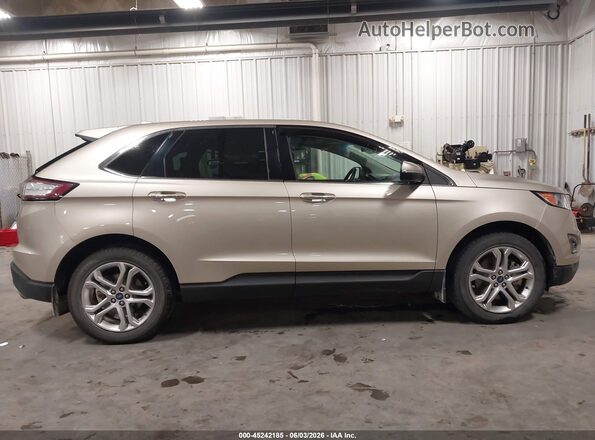 2FMPK4K92JBB85286 2018 FORD EDGE Beige Вид задньої частини салону