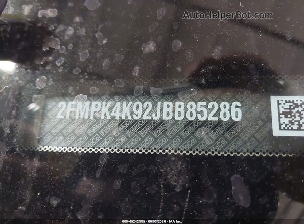 2FMPK4K92JBB85286 2018 FORD EDGE Beige Вид підкапотного простору