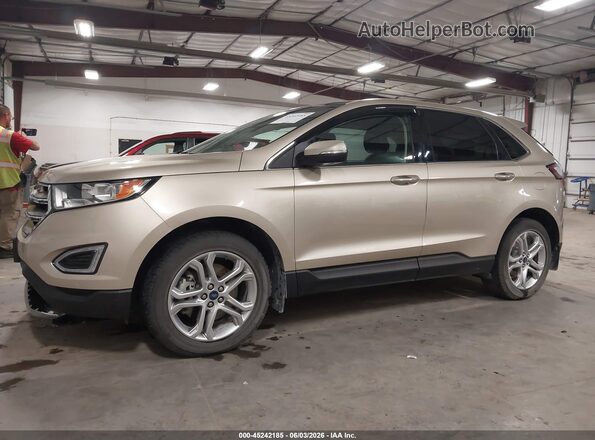 2FMPK4K92JBB85286 2018 FORD EDGE Beige Панорамний вид салону 360°