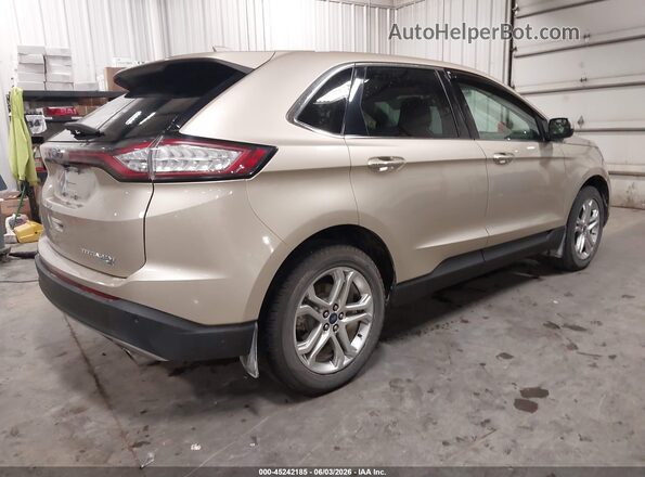 2FMPK4K92JBB85286 2018 FORD EDGE Beige Задня права чверть