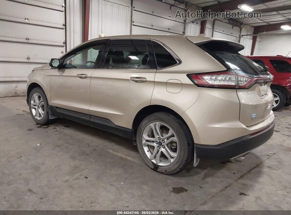 2FMPK4K92JBB85286 2018 FORD EDGE Beige Задня ліва чверть