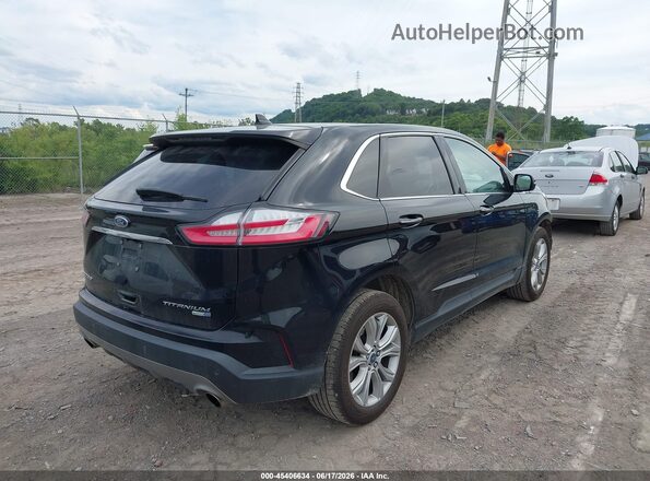 2FMPK4K92KBB11500 2019 FORD EDGE Black Rear right