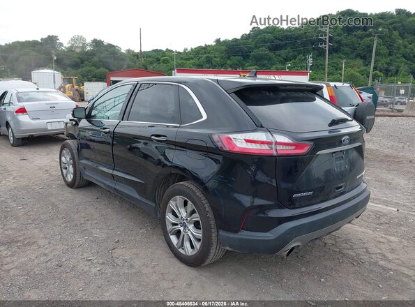2FMPK4K92KBB11500 2019 FORD EDGE Black Rear left