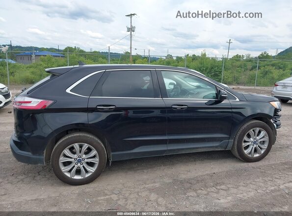 2FMPK4K92KBB11500 2019 FORD EDGE Black 360 interior view
