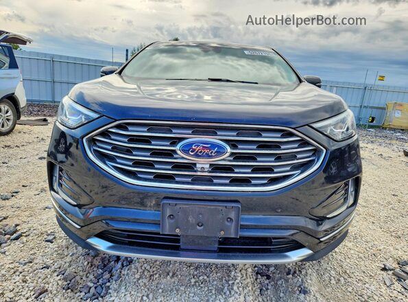 2FMPK4K92KBB21606 2019 FORD EDGE Black Widok z przodu