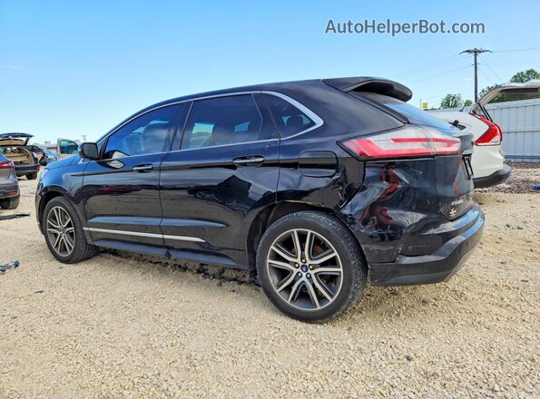 2FMPK4K92KBB21606 2019 FORD EDGE Black Tył lewy